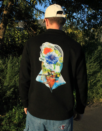FLORAL QUARTER ZIP