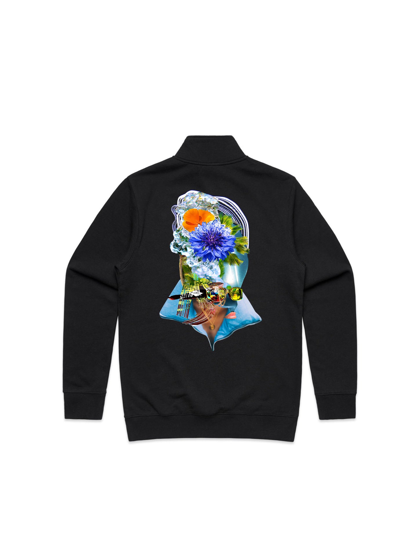 FLORAL QUARTER ZIP